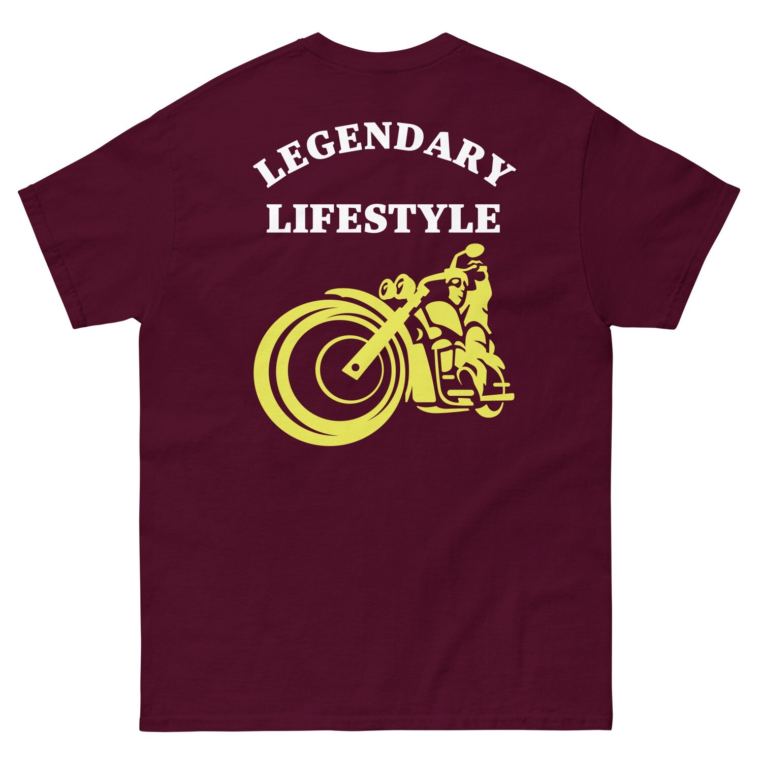 LEGENDARY-Men&#39;s classic tee, Color: Maroon, Size: S