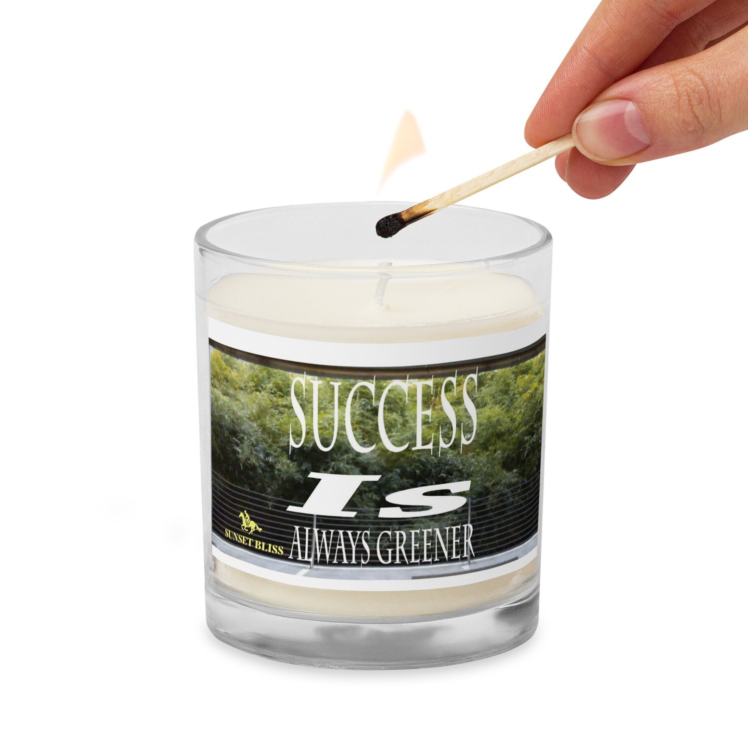SUCCESS IS-Glass jar soy wax candle
