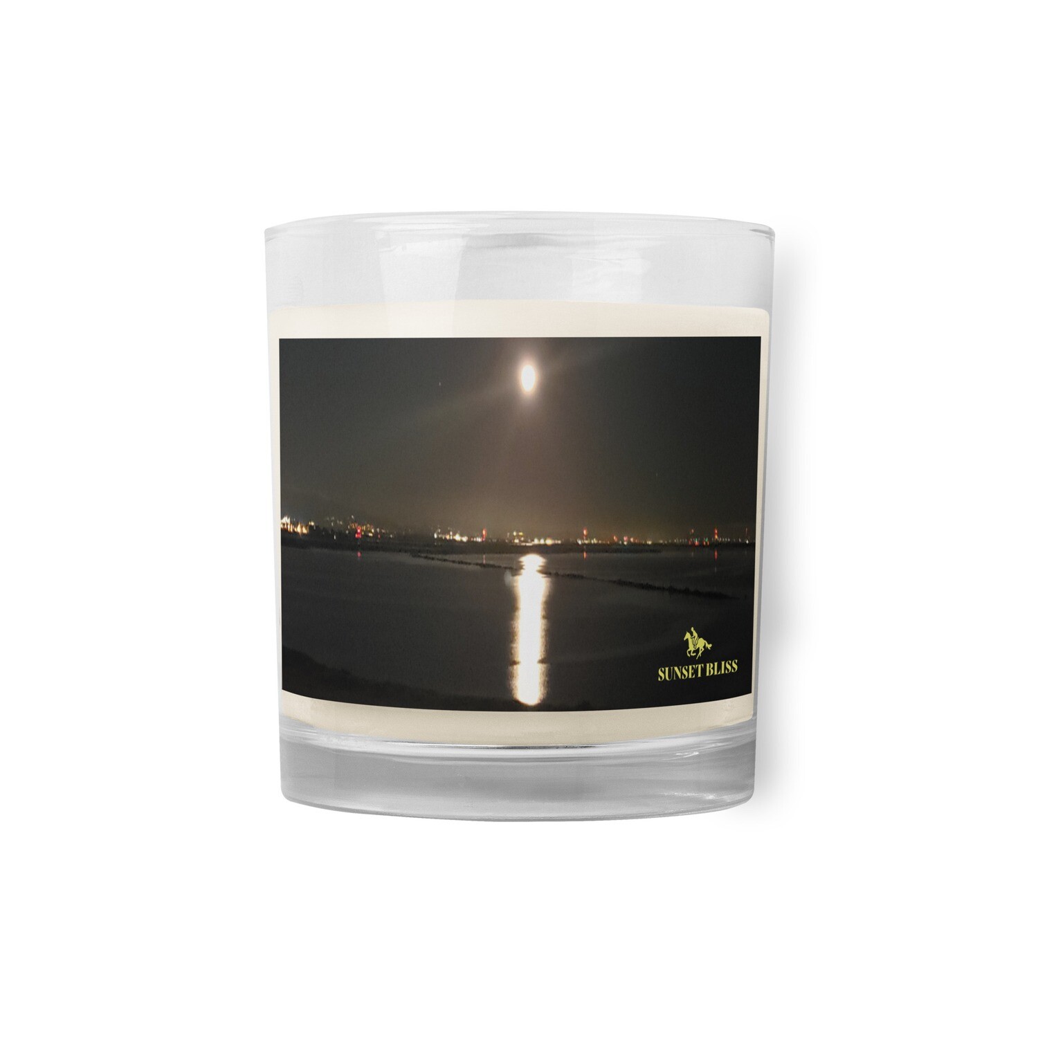 MOONLITE BLISS-Glass jar soy wax candle