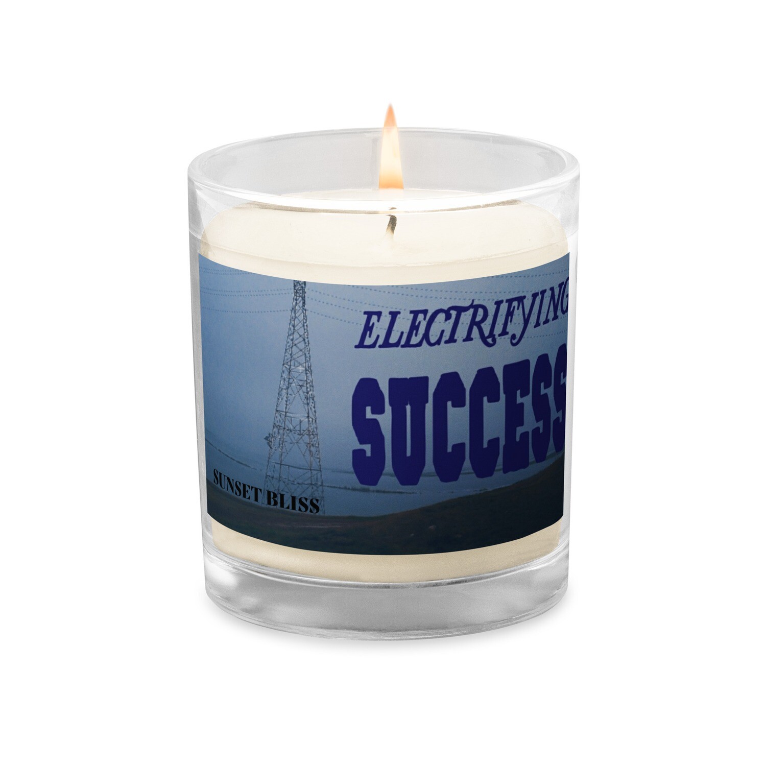 ELECTRIFYING-Glass jar soy wax candle