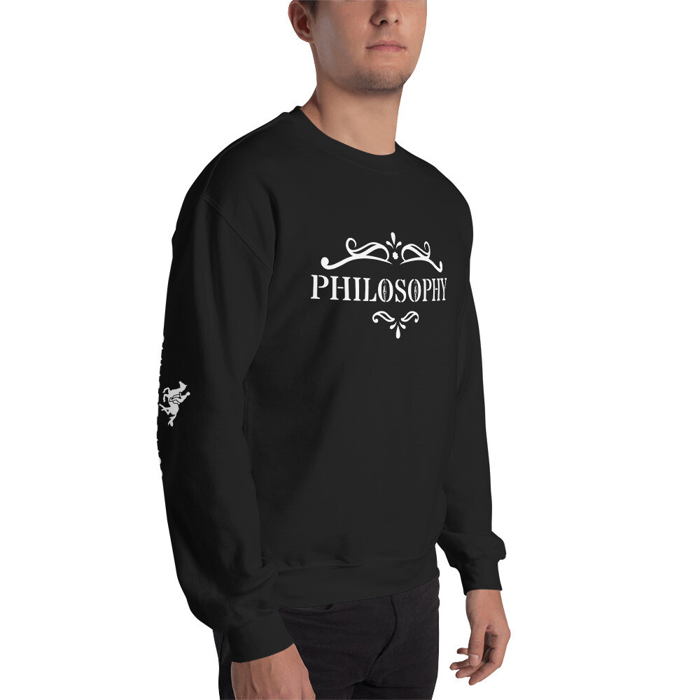 PHILOSOPHY-Unisex Sweatshirt, Color: Black, Size: S