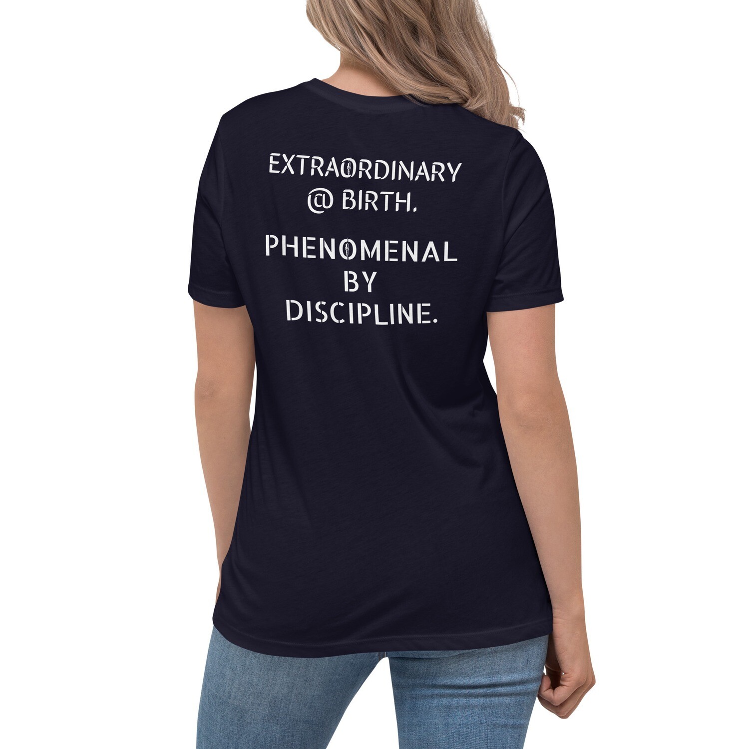 PHILOSOPHY-Women&#39;s Relaxed T-Shirt, Color: Navy, Size: S