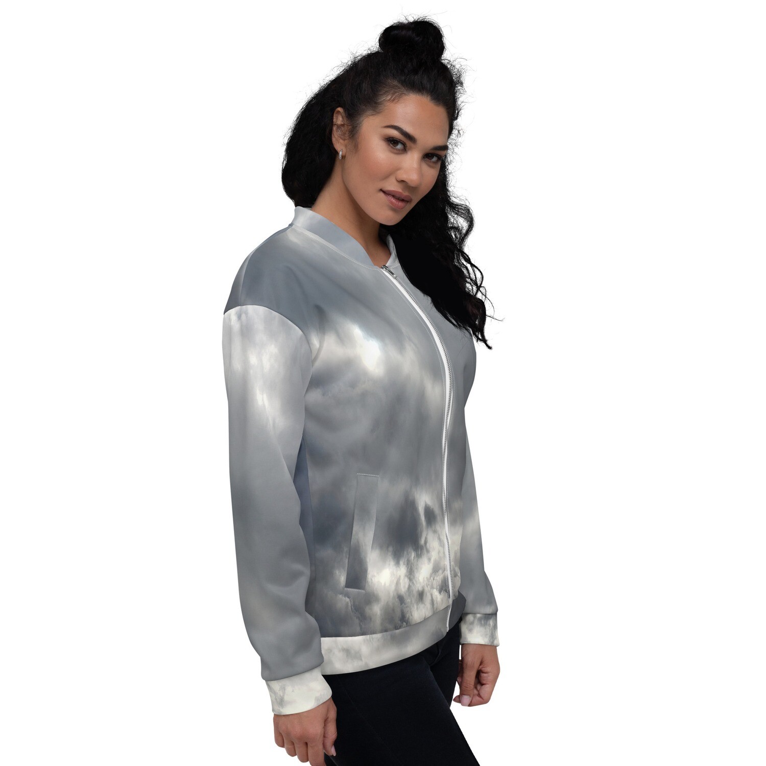 CLOUD9-Unisex Bomber Jacket, Size: XS