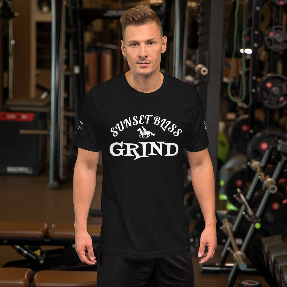 SUNSET BLISS GRIND-Unisex t-shirt, Color: Black, Size: S