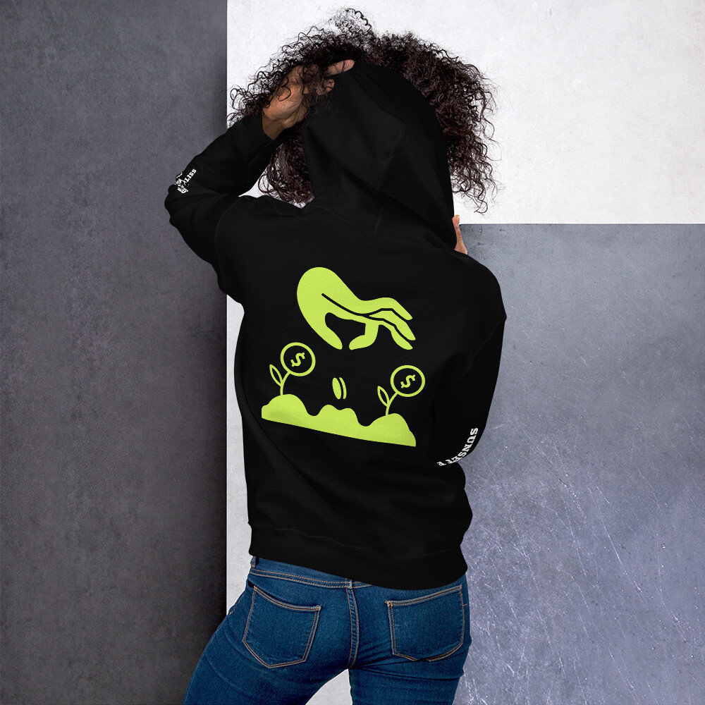 HAVE IT PLAN-Unisex Hoodie, Color: Black, Size: S