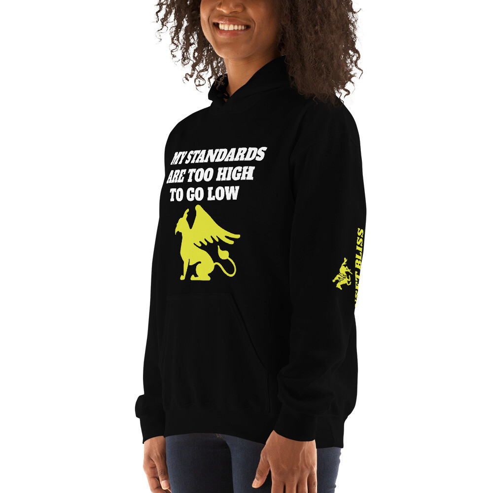 MISS STANDARDS-Unisex Hoodie, Color: Black, Size: S