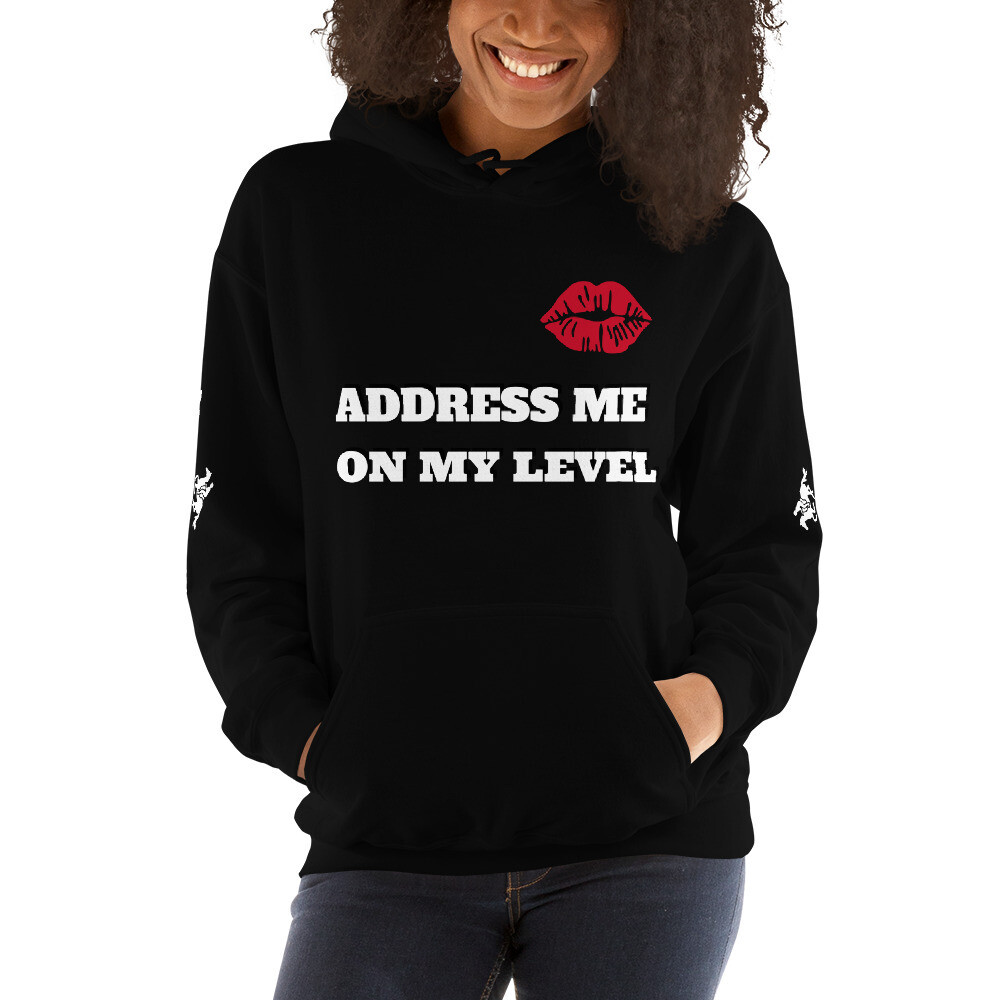 ADDRESS ME-Unisex Hoodie, Color: Black, Size: S