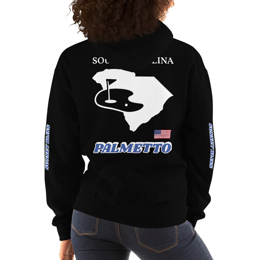 SOUTH CAROLINA-Unisex Hoodie, Color: Black, Size: S