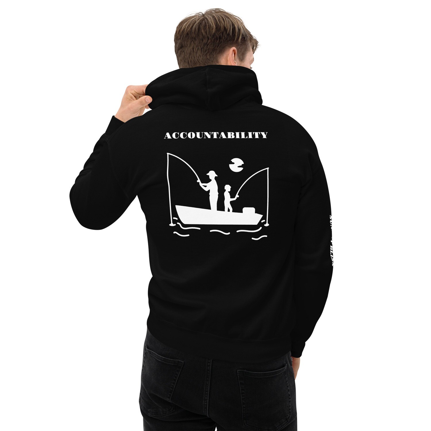 ACCOUNTABILITY-Unisex Hoodie, Color: Black, Size: S