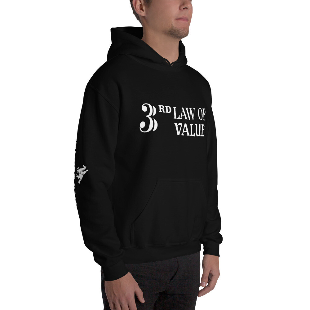 3RD LAW VALUE-Unisex Hoodie, Color: Black, Size: S