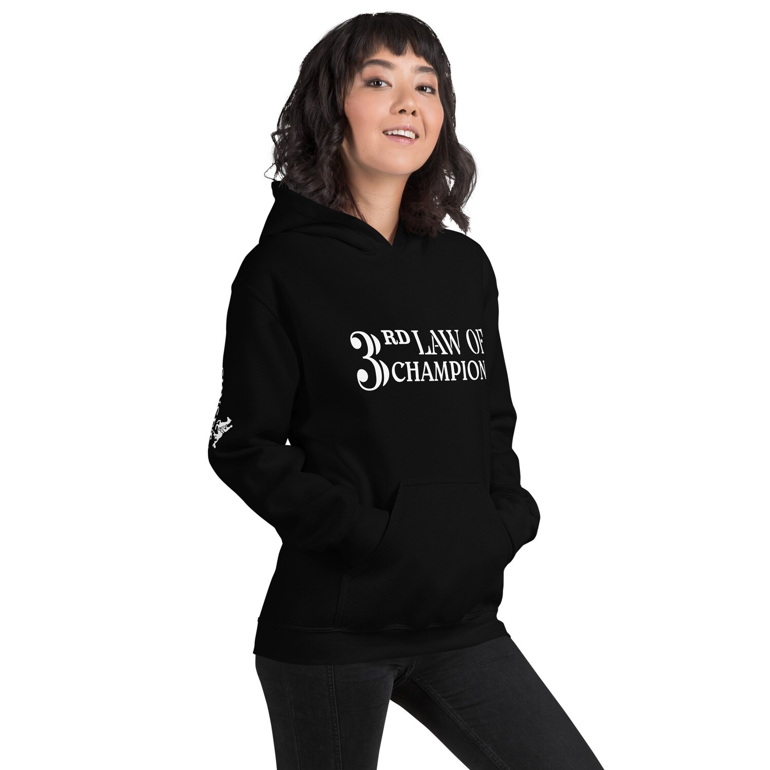 3RD LAW CHAMPIONS-Unisex Hoodie, Color: Black, Size: S
