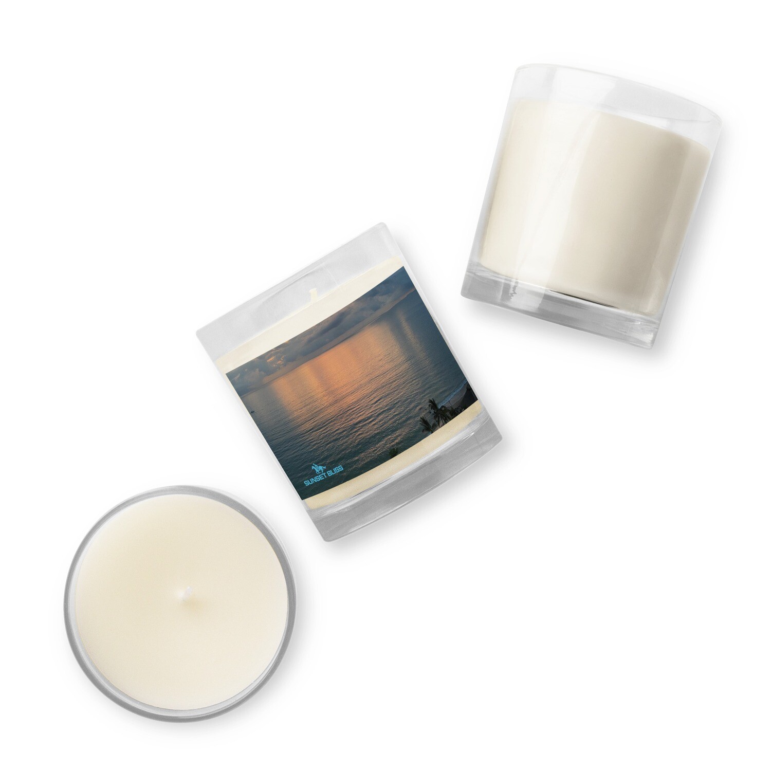 LUX SANDS-Glass jar soy wax candle