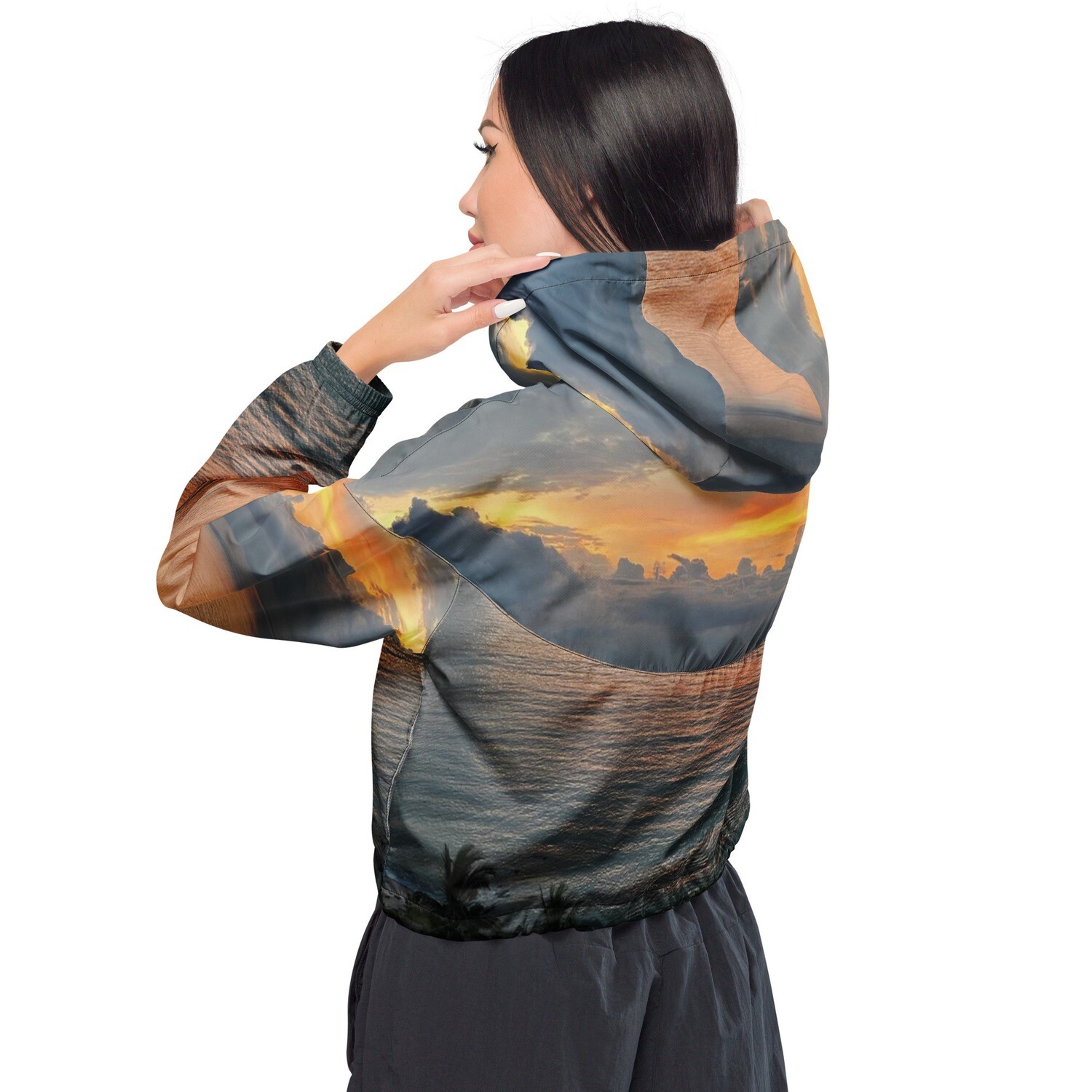 LUX SANDS-Women’s cropped windbreaker