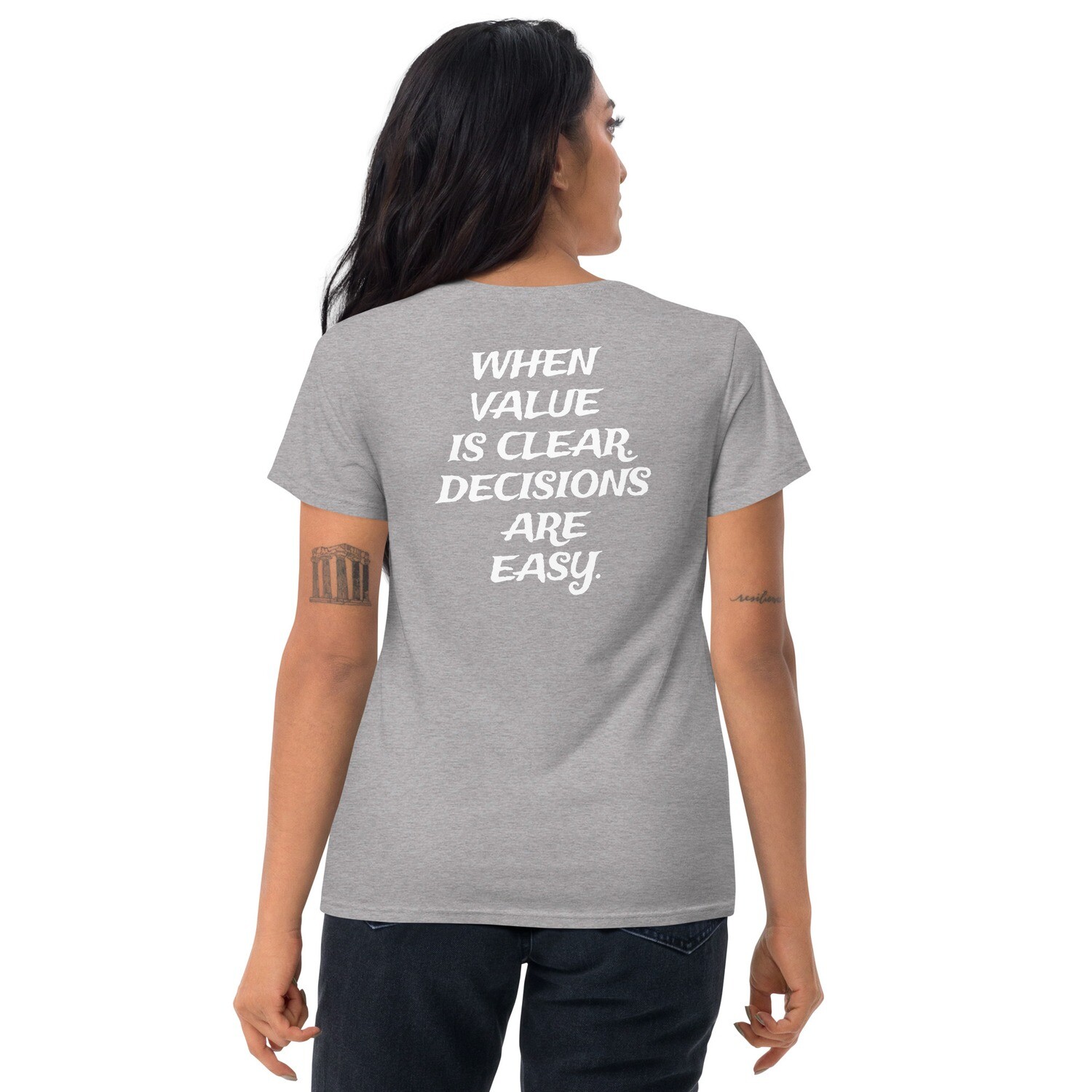 EXECUTIVE DECISION-Women&#39;s short sleeve t-shirt