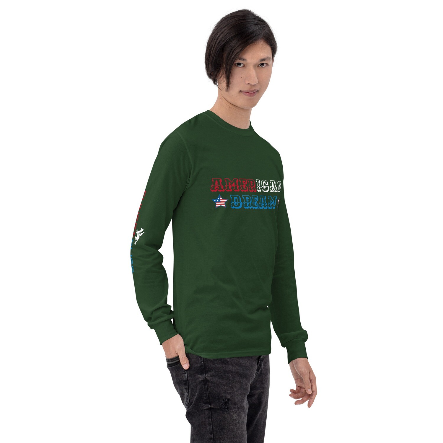 AMERICAN DREAM-Men’s Long Sleeve Shirt