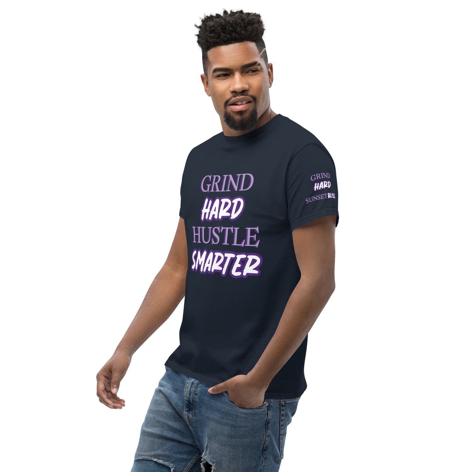 HUSTLE SMARTER-Men&#39;s classic tee