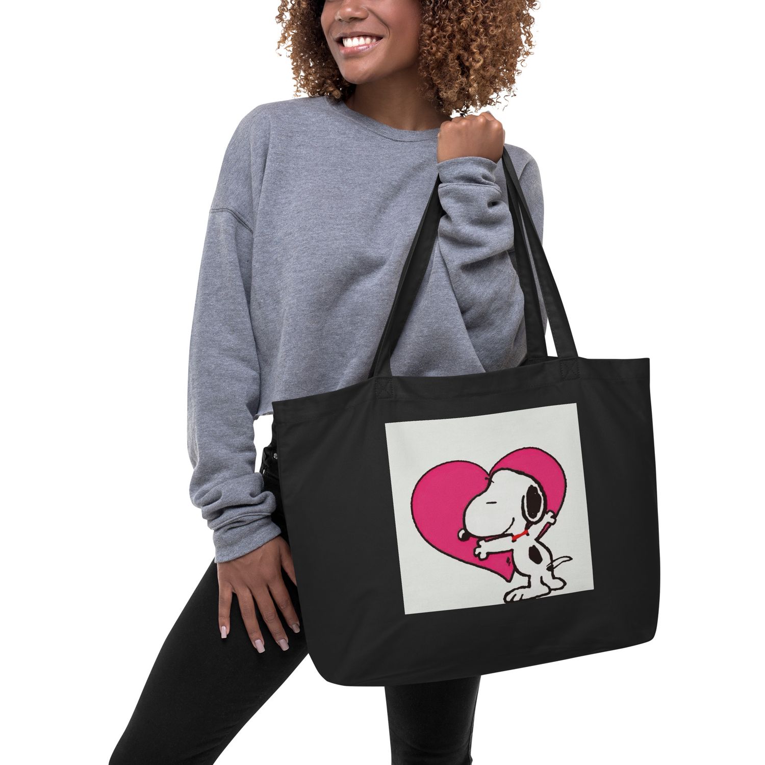 LOVE HUGGS-Large organic tote bag