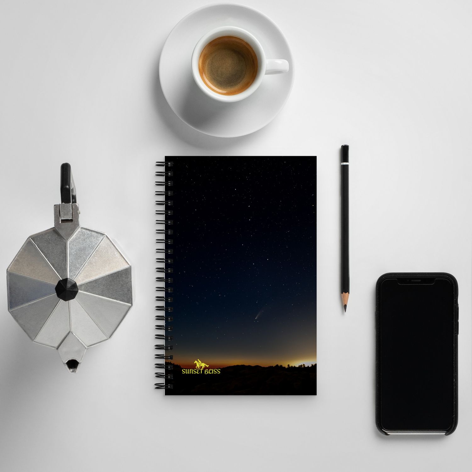 SUNSET BLISS HORIZON-Spiral notebook