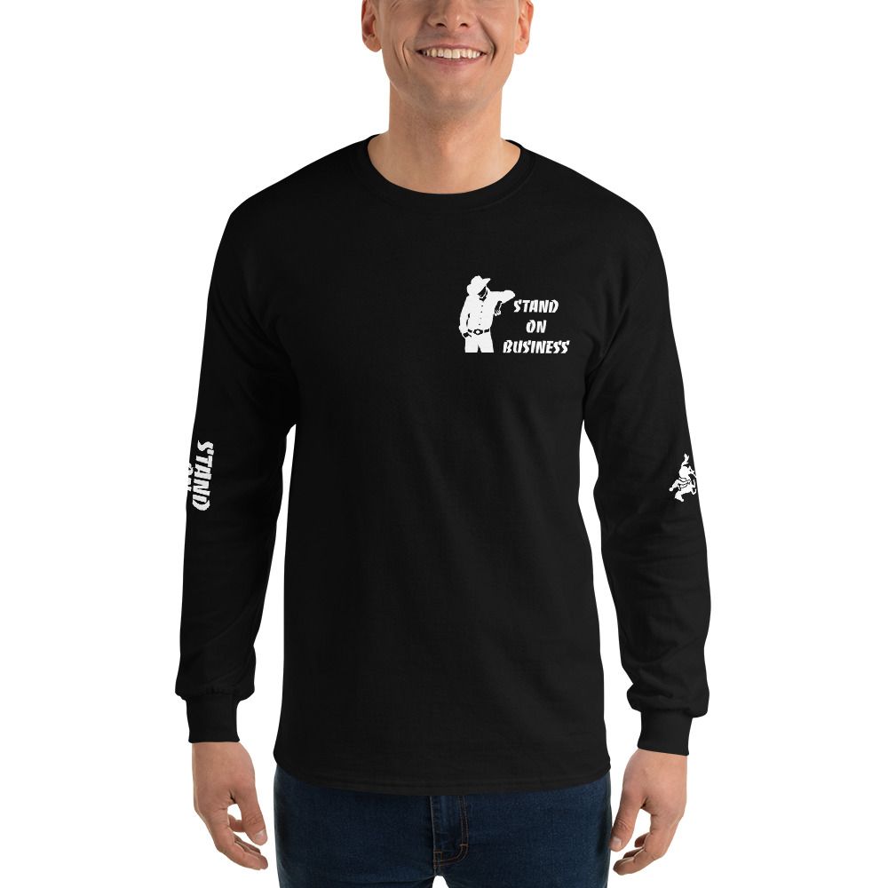 STAND ON BUSINESS-Men’s Long Sleeve Shirt
