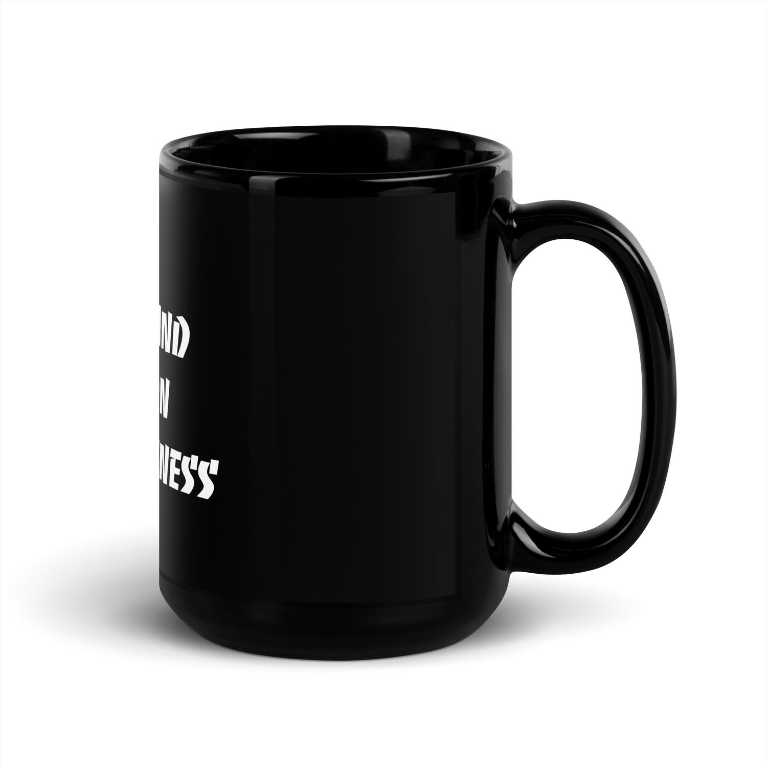 STAND ON BUSINESS-Black Glossy Mug