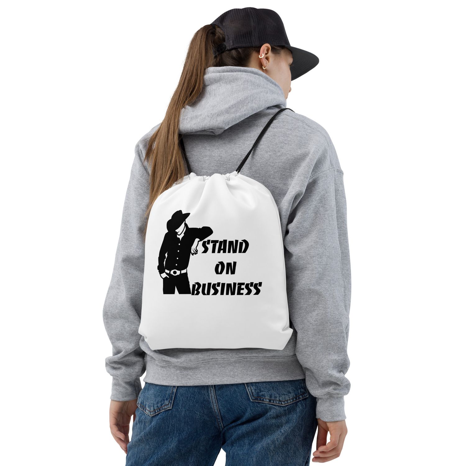 STAND ON BUSINESS-Drawstring bag