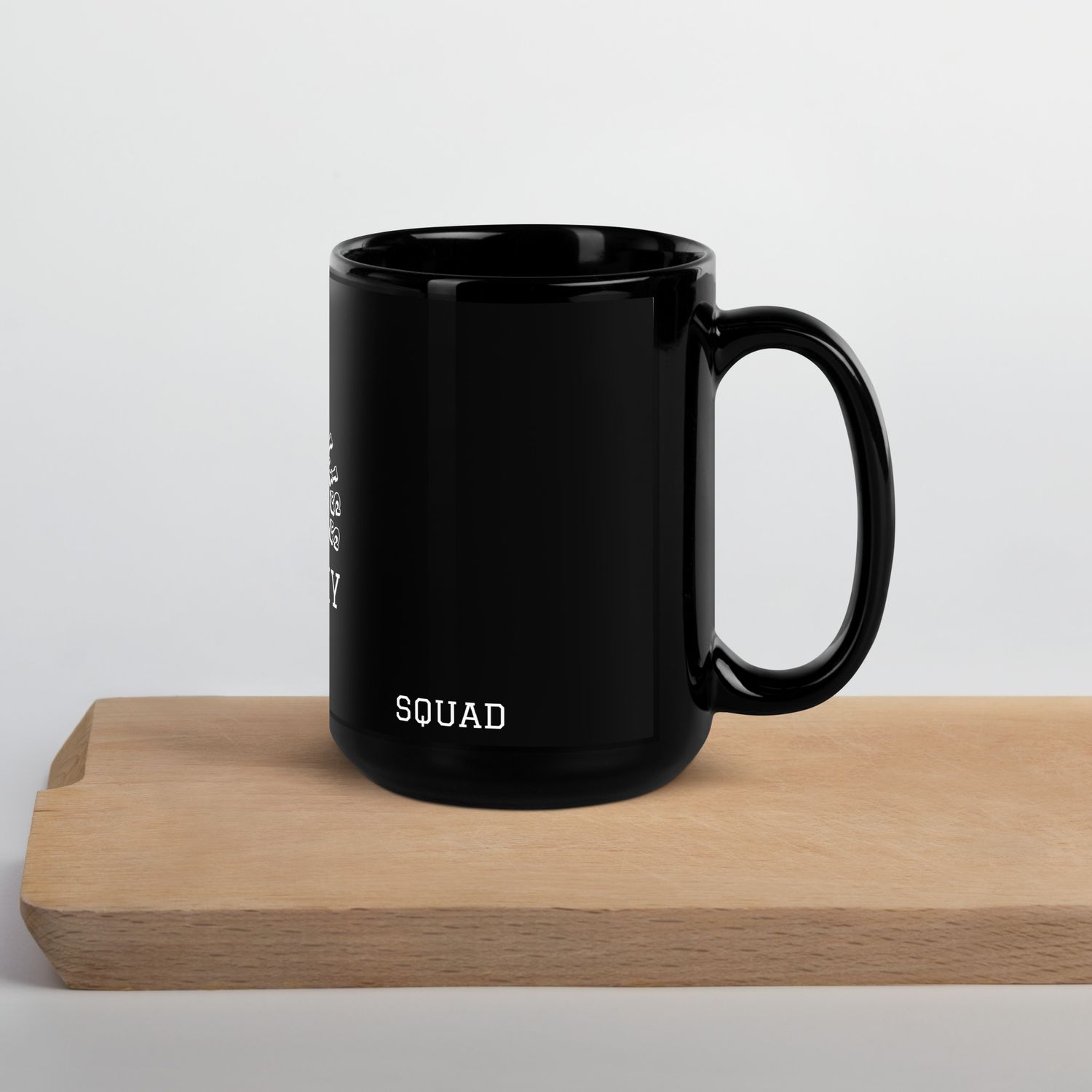ACADEMY SQUAD-Black Glossy Mug