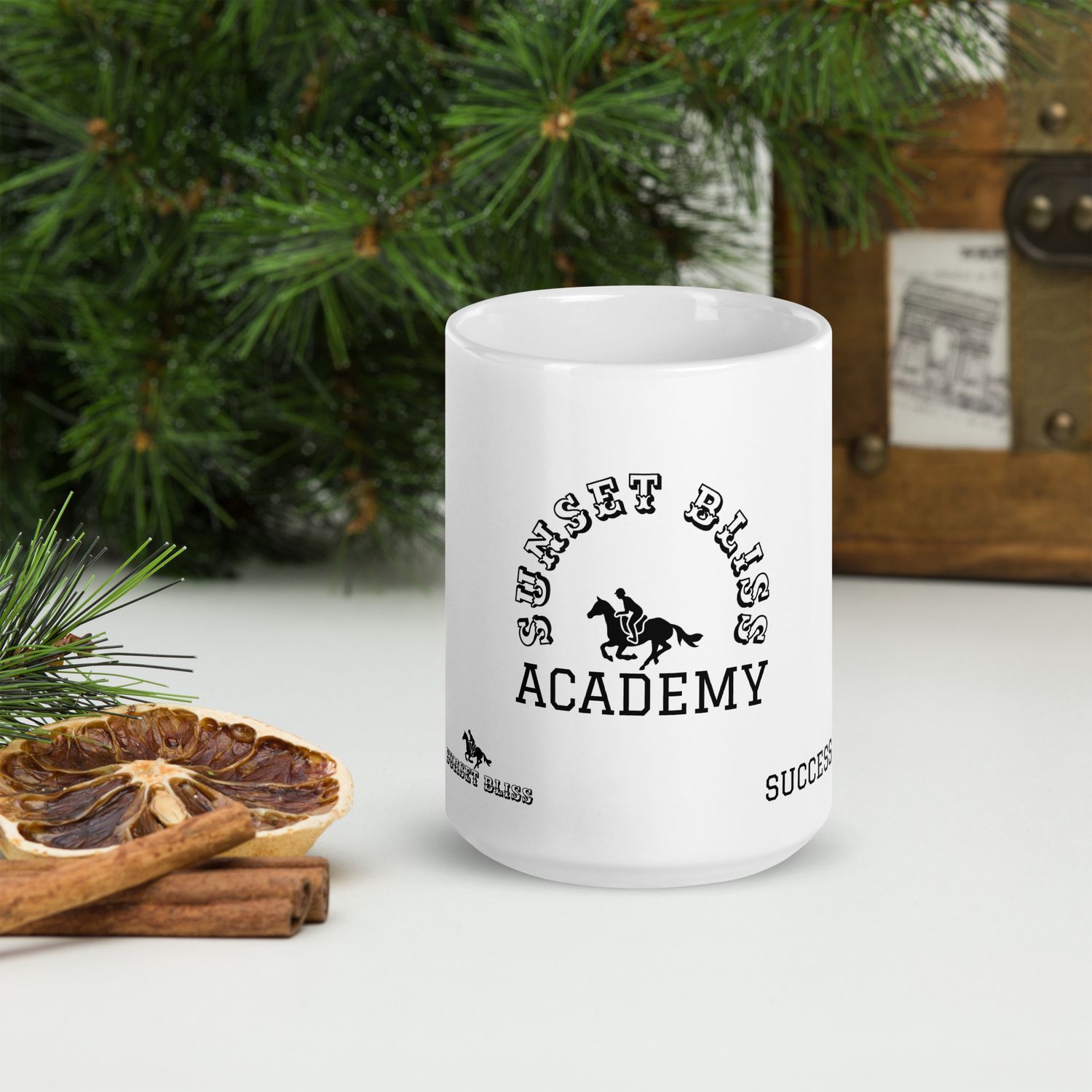ACADEMY SUCCESS-White glossy mug