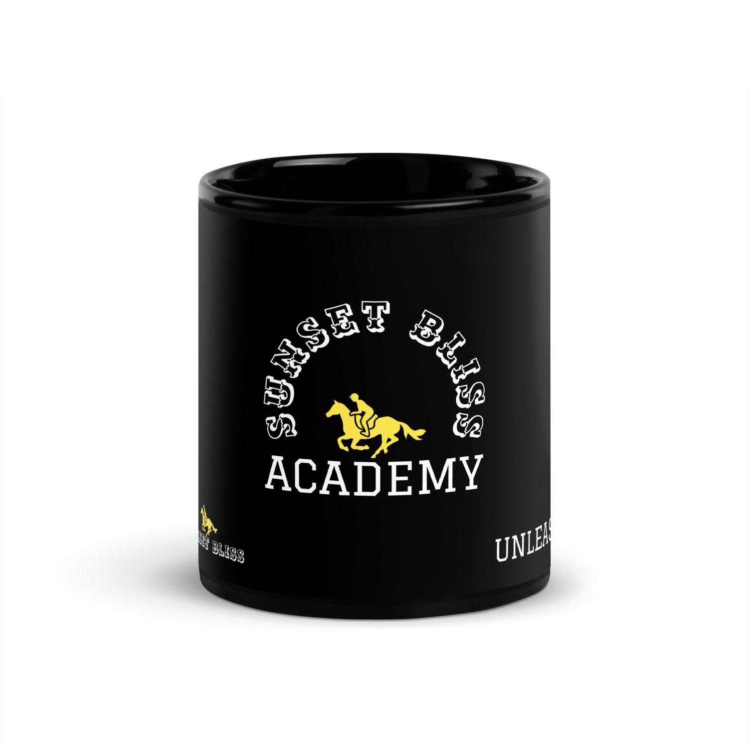 ACADEMY UNLEASH-Black Glossy Mug