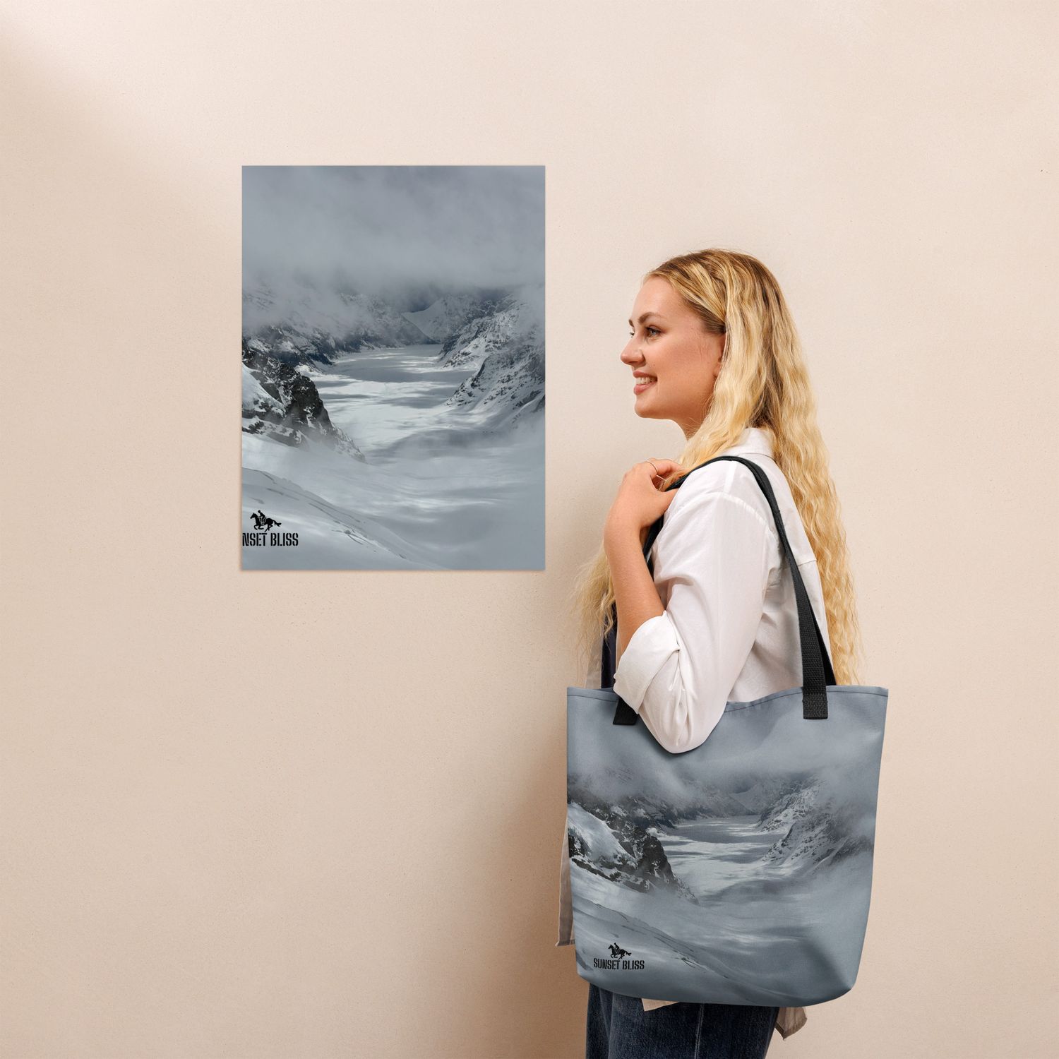 SNOW RIDGE-Tote bag