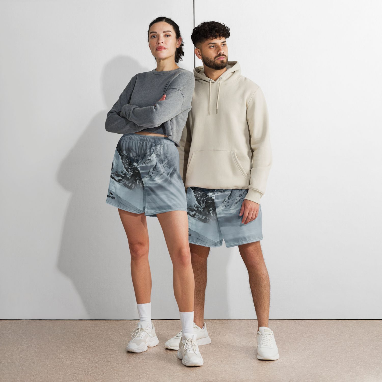 SNOW RIDGE-All-Over Print Unisex Athletic Long Shorts