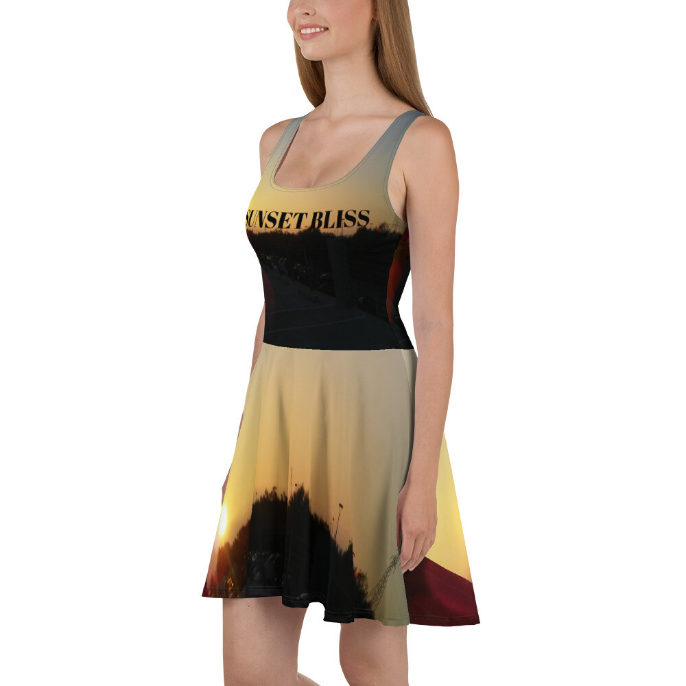 SUNSET BLISS-Skater Dress