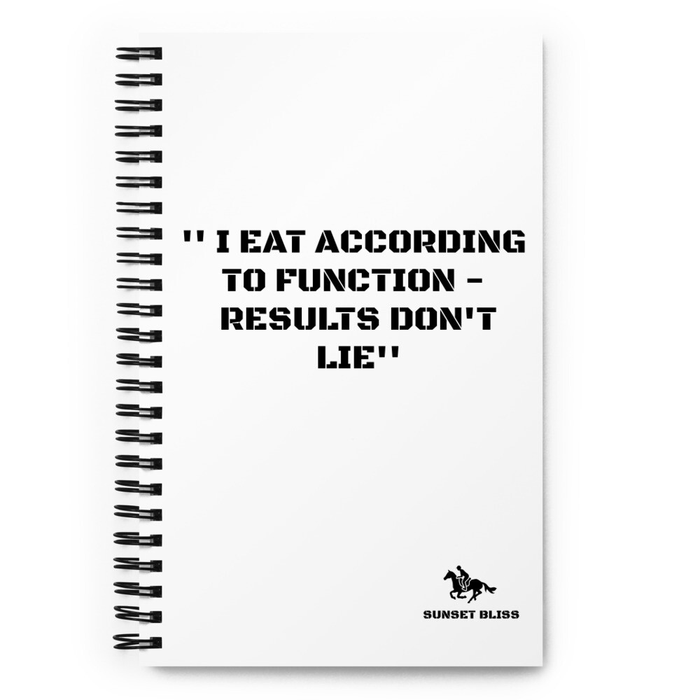 ACCORDING TO FUNCTION-Spiral notebook