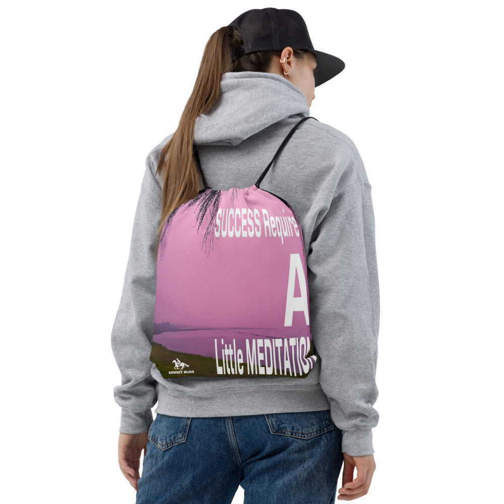 A LITTLE MEDITATION-Drawstring bag