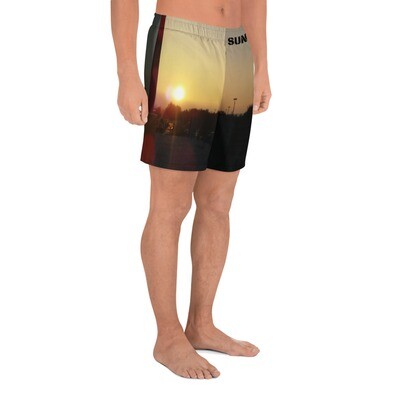 SUNSET BLISS-Men's Athletic Long Shorts