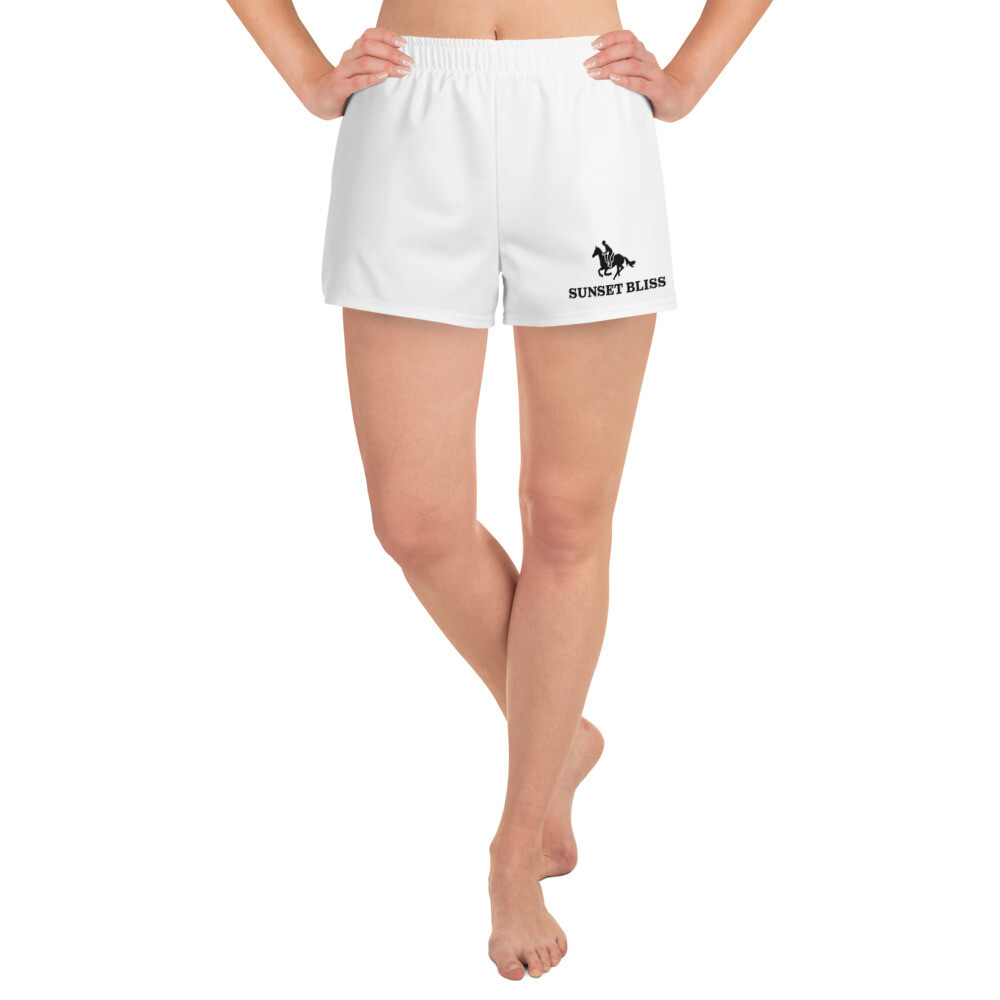 SUNSET BLISS RIDER-Women's Athletic Short Shorts