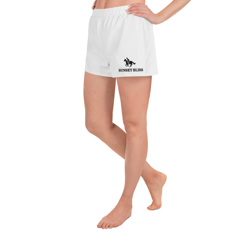 SUNSET BLISS RIDER-Women's Athletic Short Shorts