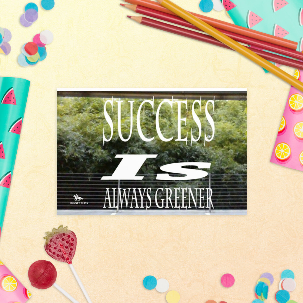 SUCCESS IS-Standard Postcard