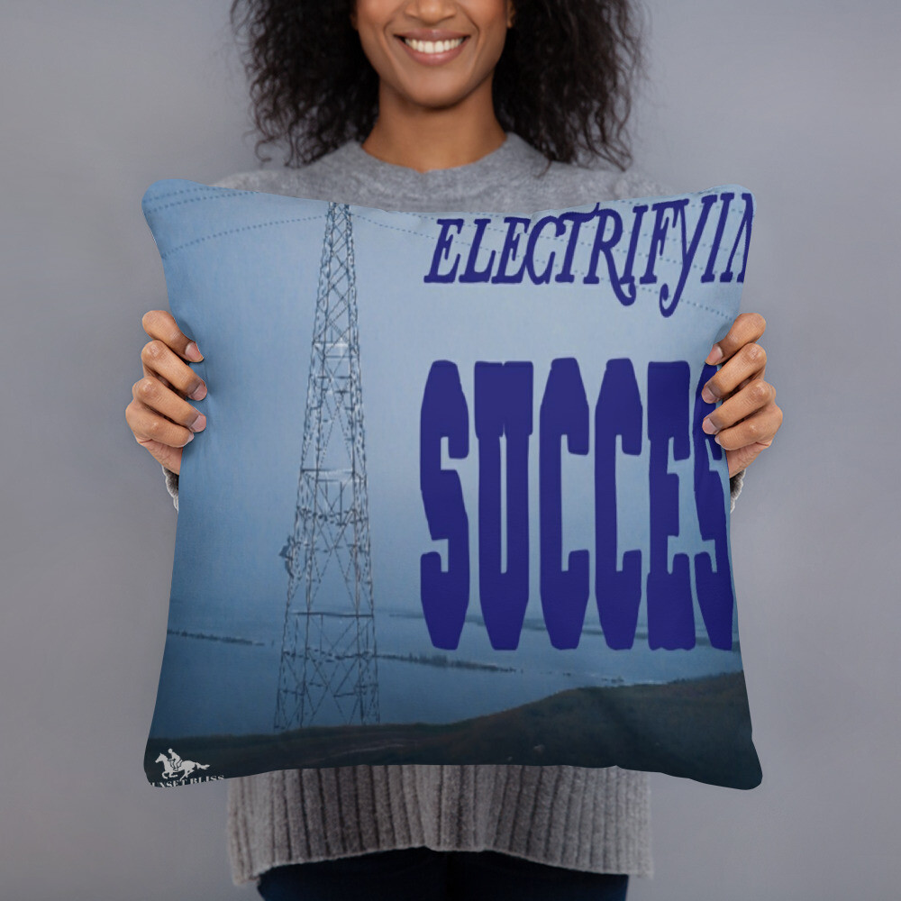 ELECTRIFYING-Basic Pillow, Size: 18×18