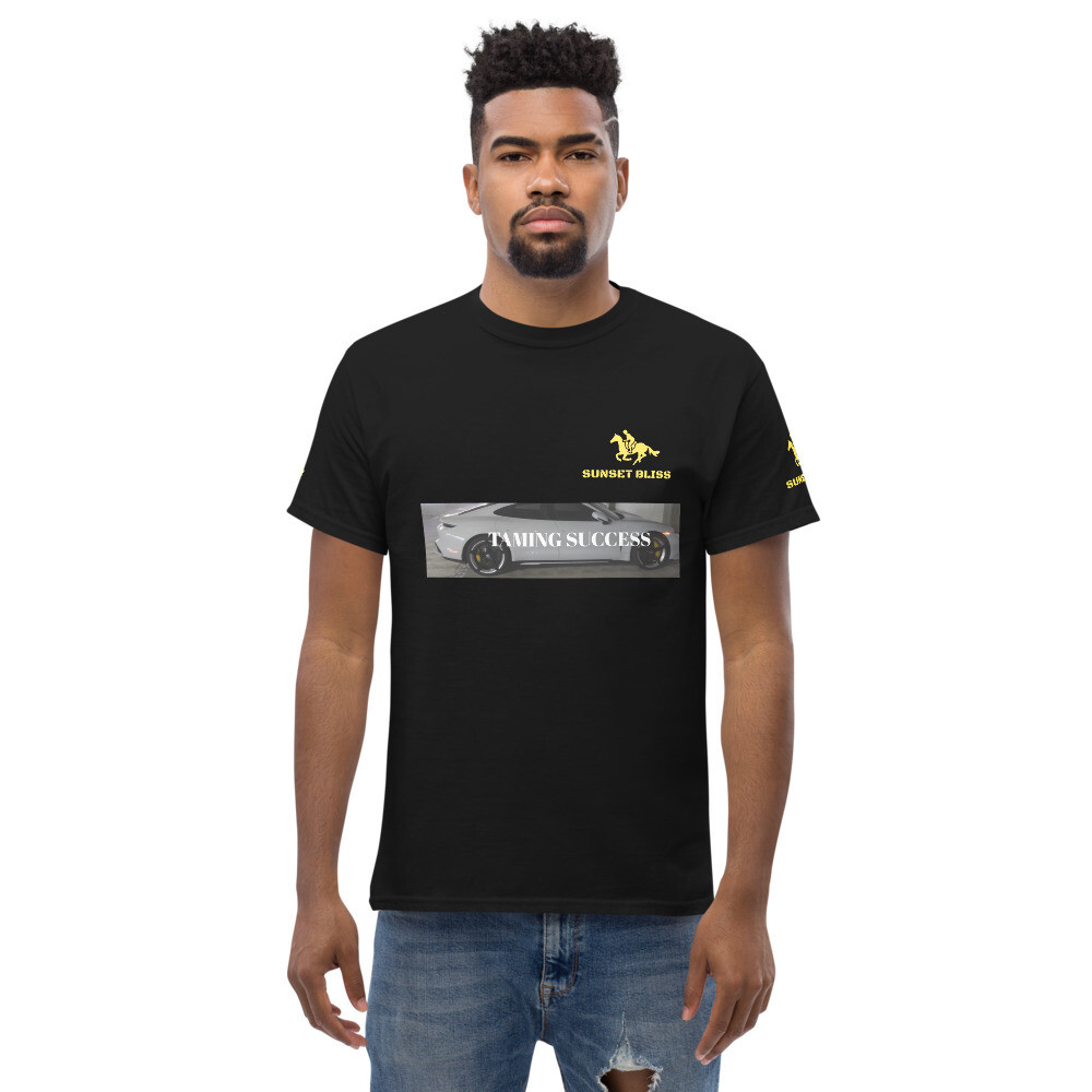 TAMING SUCCESS-Men's heavyweight tee, Color: Black, Size: S