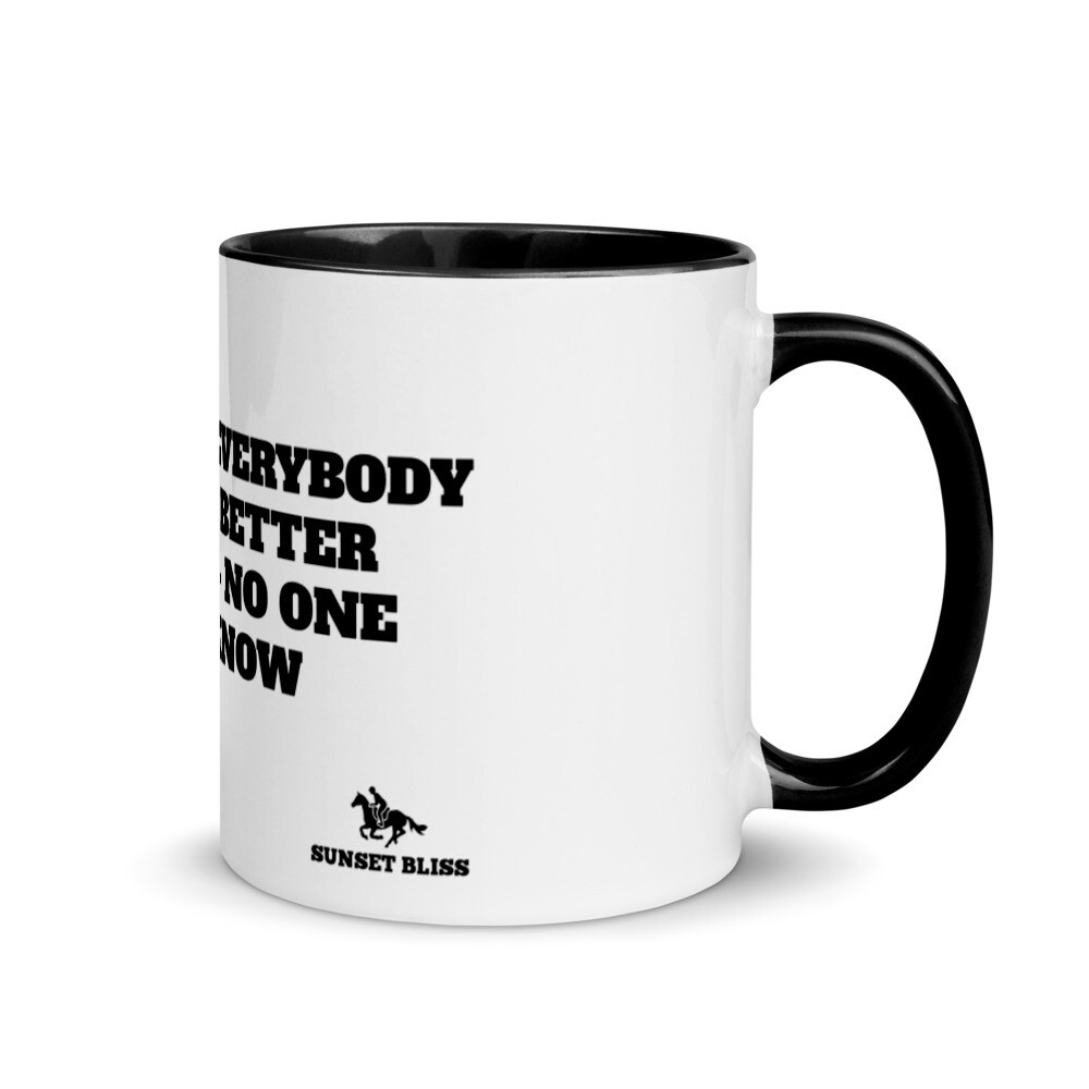 OUTWORK-Mug with Color Inside, Color: Black