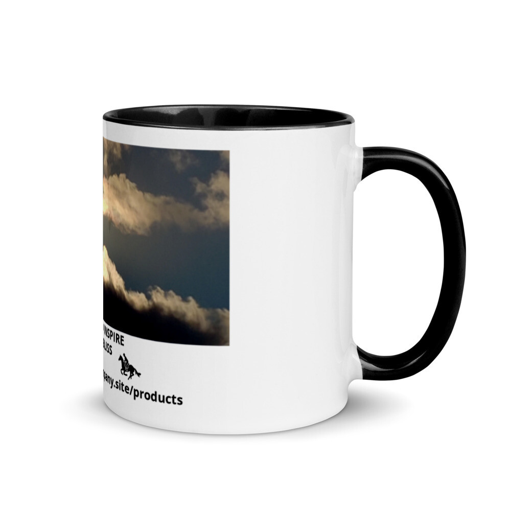 UPLIFT &amp; INSPIRE-Mug with Color Inside, Color: Black