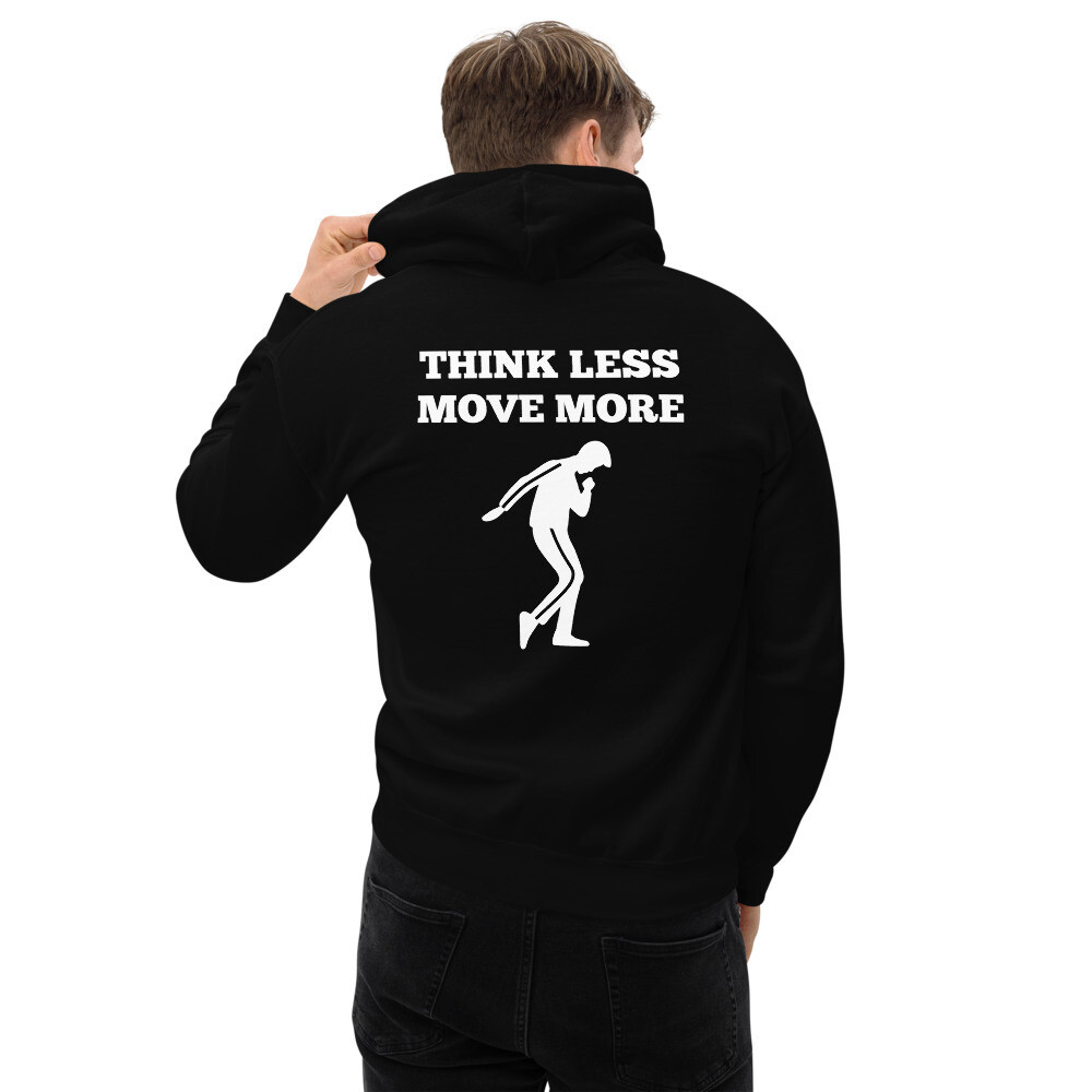 MOVE MORE-Unisex Hoodie, Color: Black, Size: S