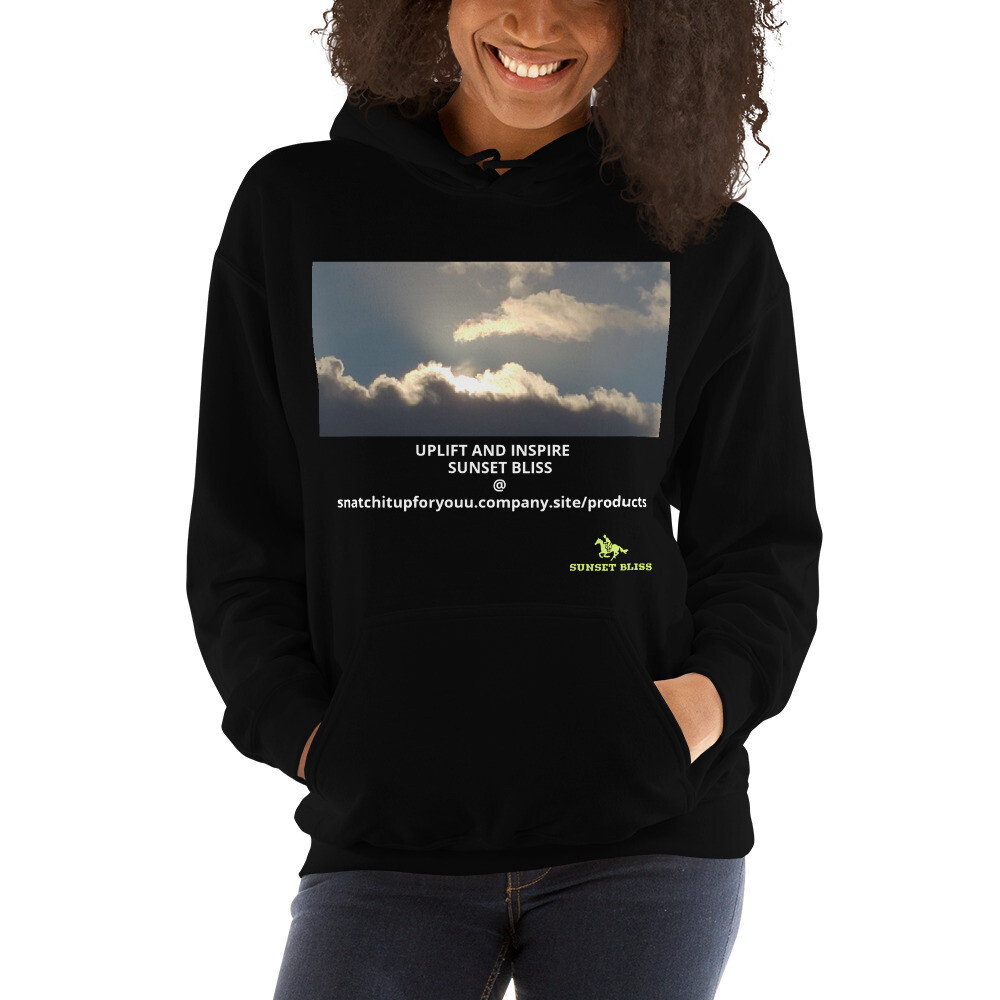 UPLIFT &amp; INSPIRE-Unisex Hoodie, Color: Black, Size: S