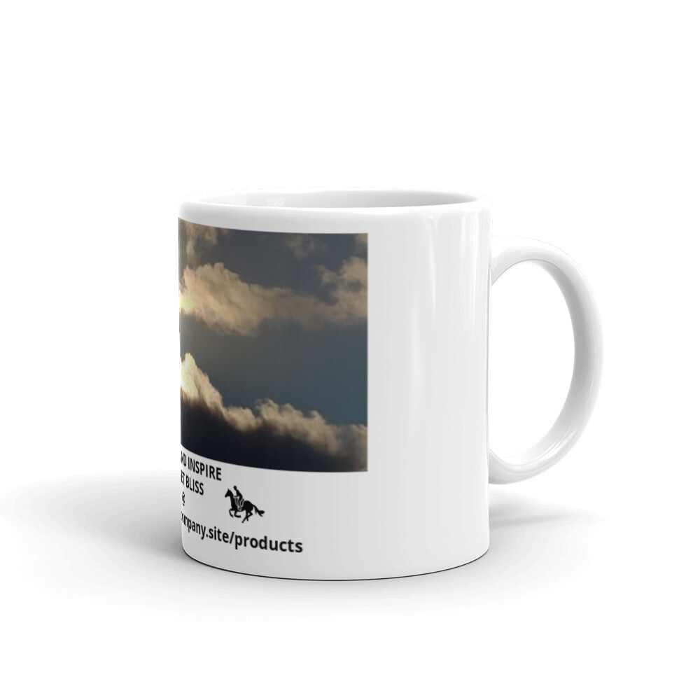 UPLIFT &amp; INSPIRE-White glossy mug, Size: 11oz
