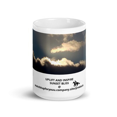 UPLIFT &amp; INSPIRE-White glossy mug