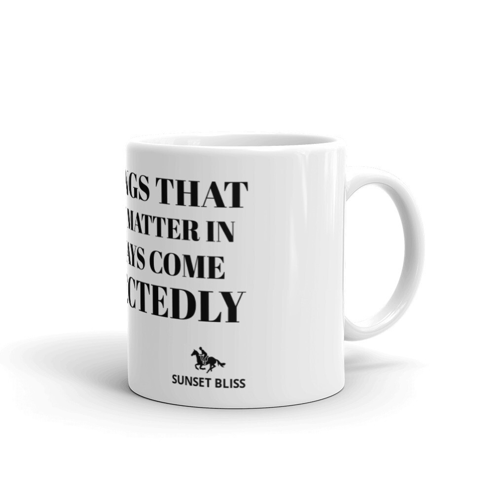 THINGS THAT MATTER-White glossy mug, Size: 11oz