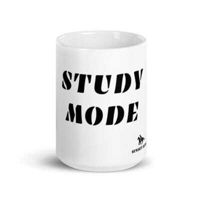 STUDY-White glossy mug