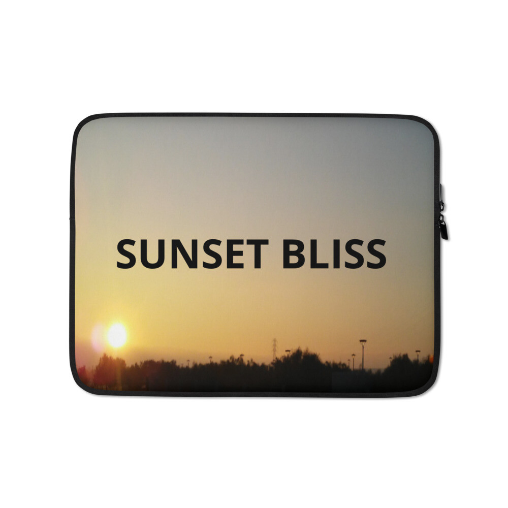SUNSET BLISS-Laptop Sleeve, Size: 13 in