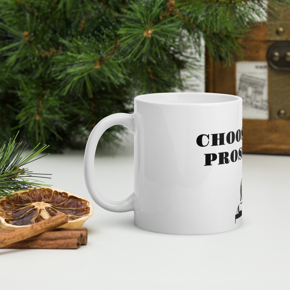 CHOOSE-White glossy mug, Size: 11oz