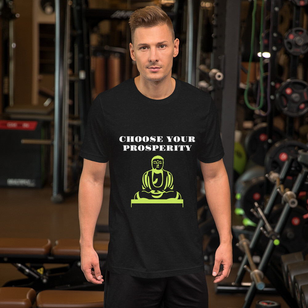 CHOOSE-Short-Sleeve Unisex T-Shirt, Color: Black Heather, Size: S